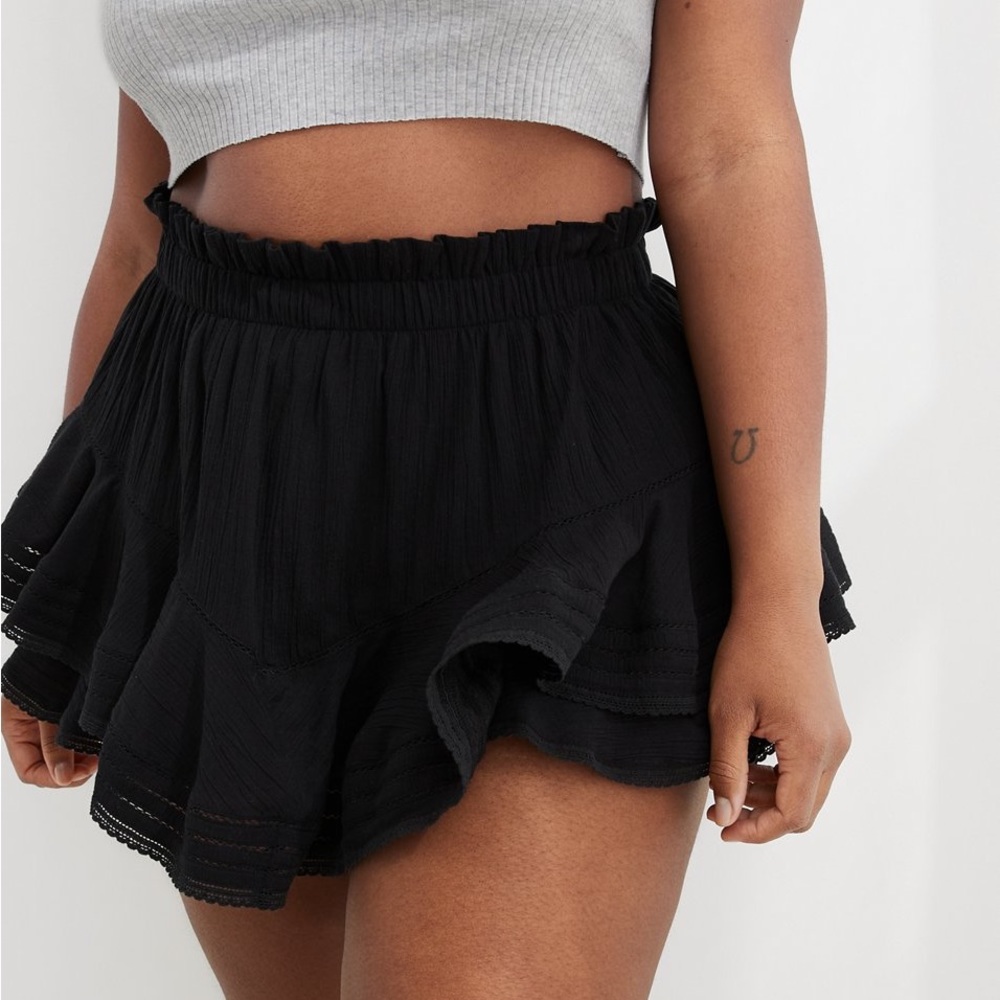 Aerie Black Skort